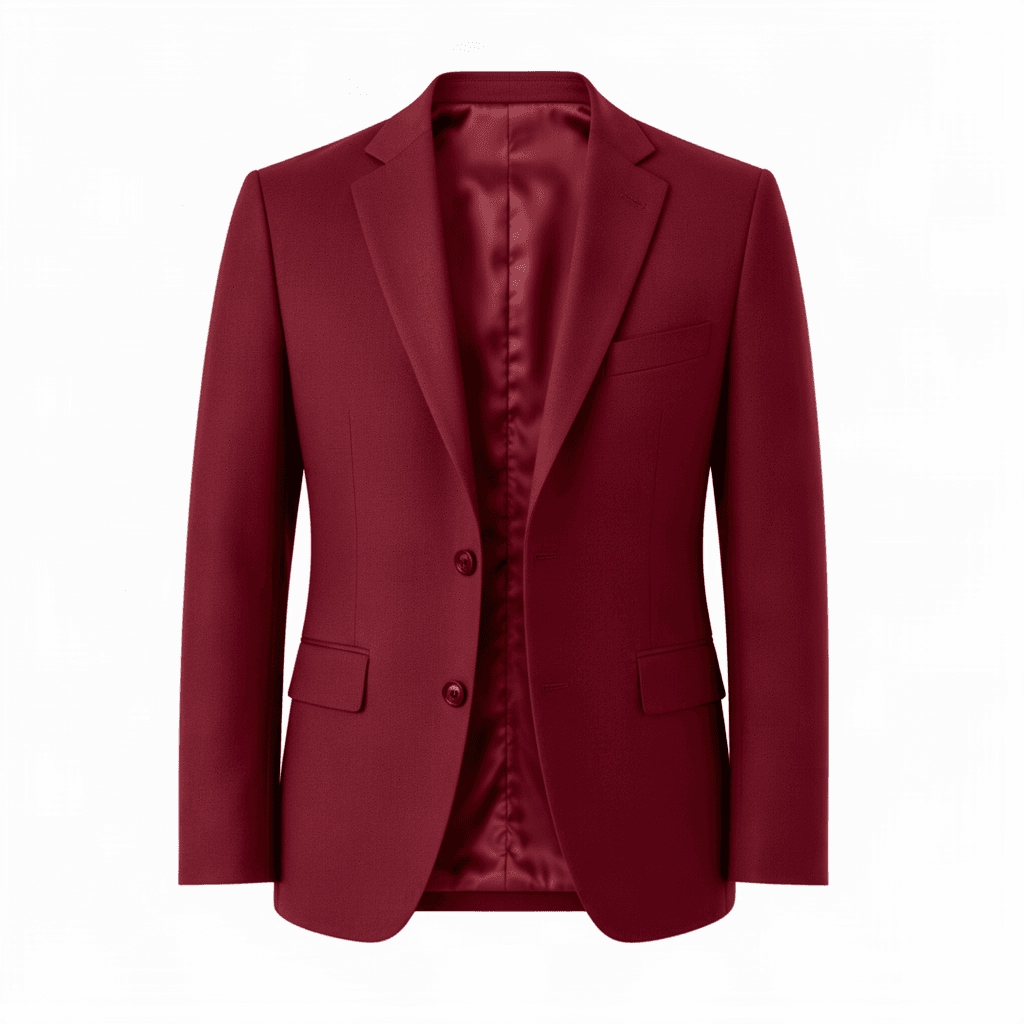 Metro 2B notch suit coat in Burgundy 666